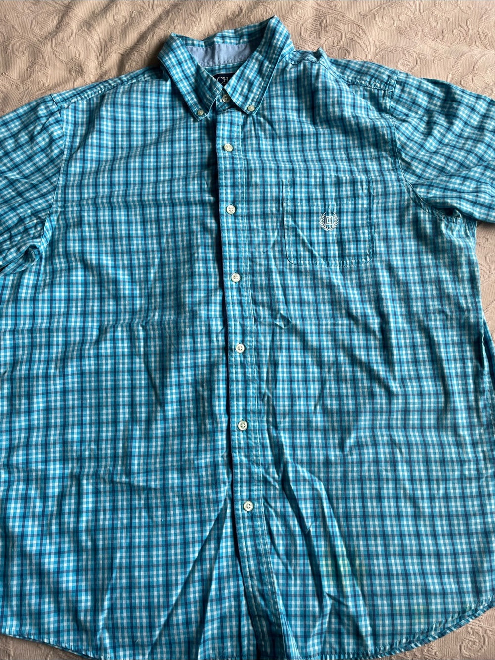 Chaps plaid button down shirt NWOT